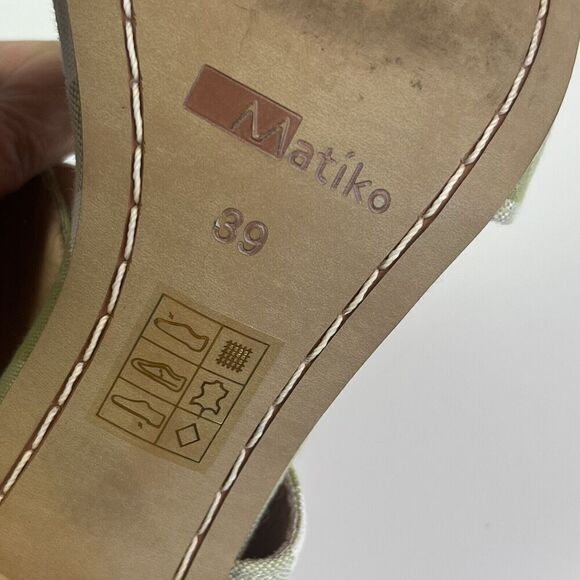 Anthropologie Matiko Teegan Slingback Shoe 39 8.5 Sandal Plaid Fringe Preppy - Picture 14 of 14